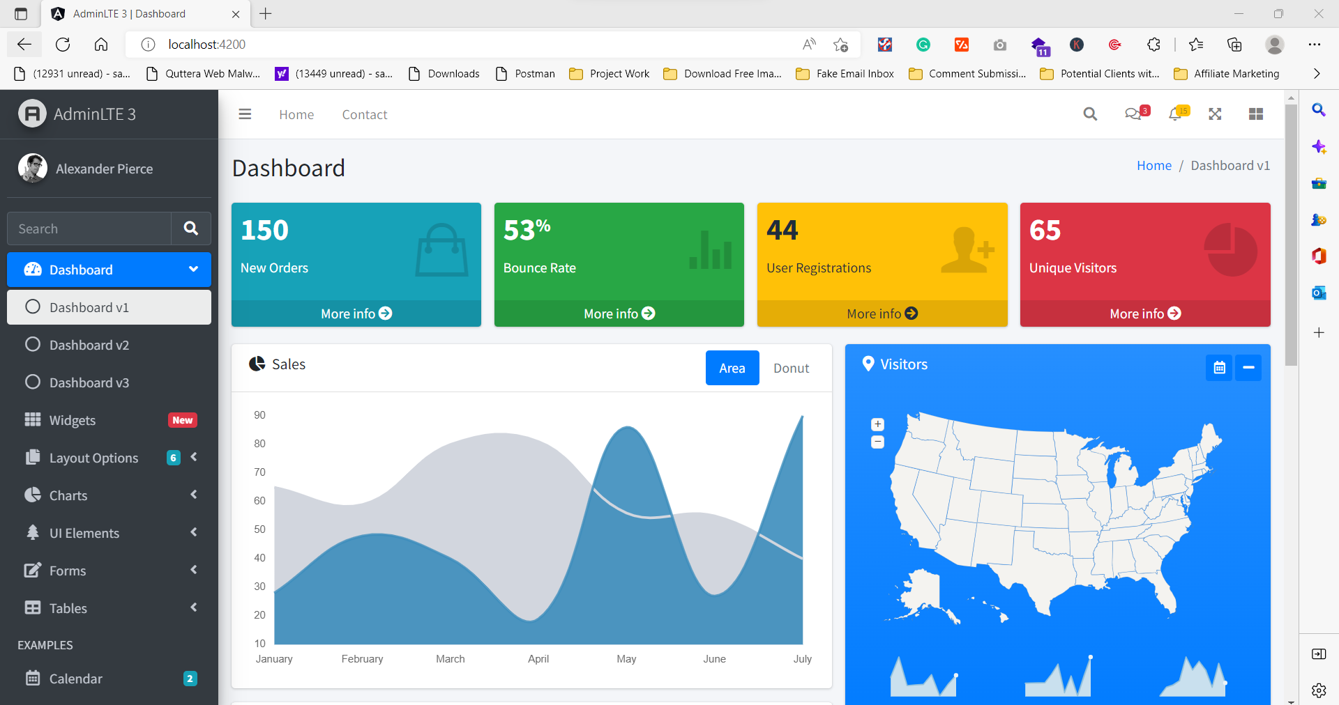 Angular A Free Angular Admin Template Admin Lte